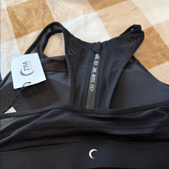 Leopard Print and Black Women's Sports Bra by Zyia. - Picture 4 of 4